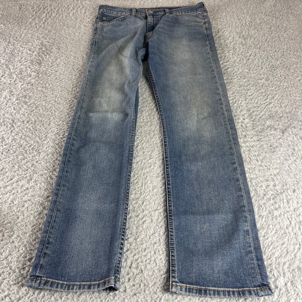 Levis 513 Slim Fit Mens Jeans Blue Medium Wash Denim 32x32 08513-0142
